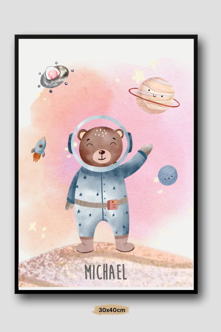 Poster [Astronaut Bär]